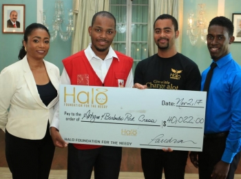 Halo Youth Donate to Red Cross for Barbuda Relief