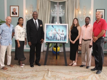 Commemorative Painting of Atlantic Rowers’ Heroic Journey to be Auctioned at Wings of Charity Gala